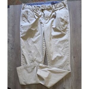 Cremieux Classics Mens Tan/ Khaki Relaxed Straight Leg 4 Pocket Pants Men 36x32